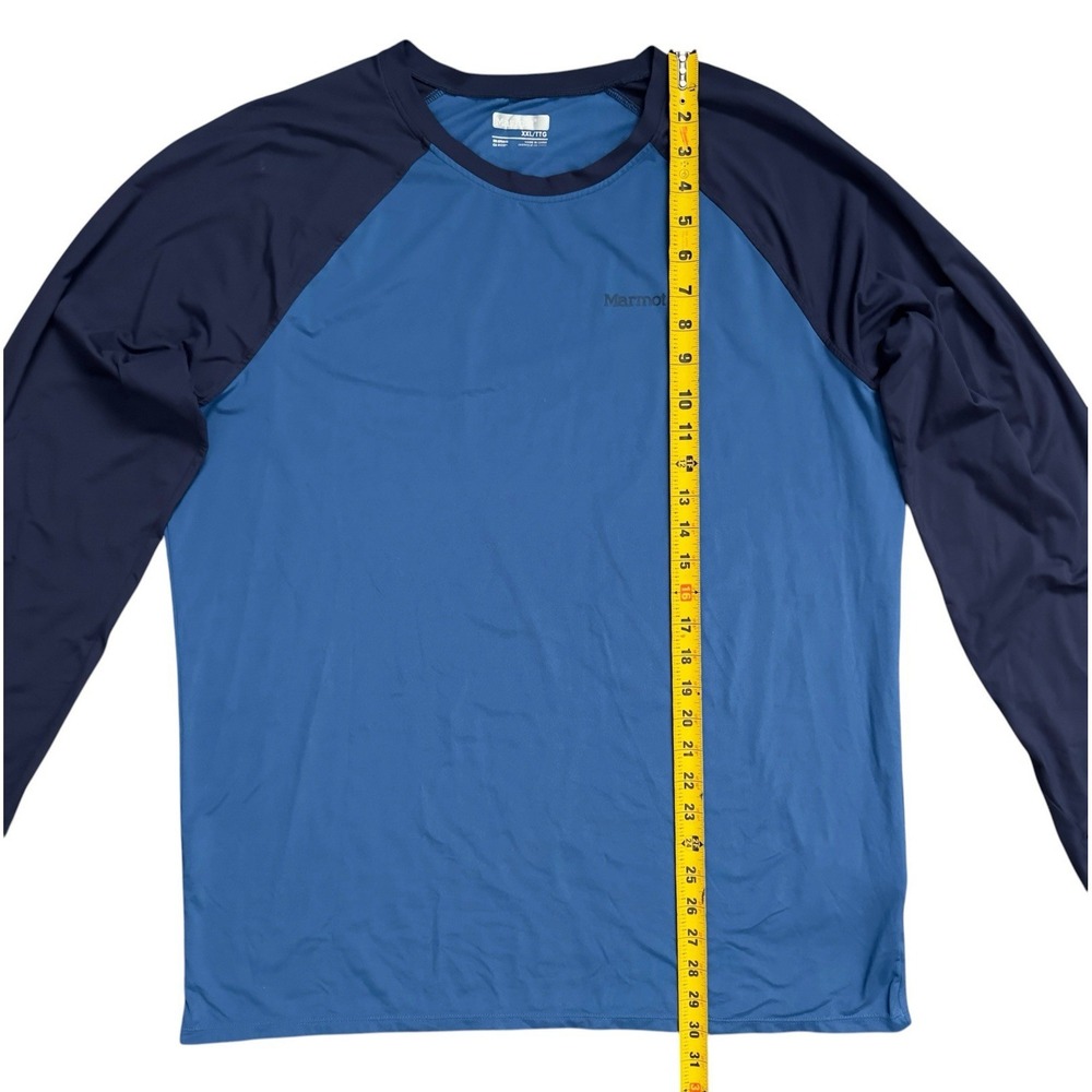 Marmot Men's Midweight Raglan Colorblock Long Sleeve Shirt Size XXL - Picture 8 of 8